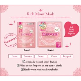 Cosmeport Clear Turn Princess Veil Rich (Moist Mask - 8pcs)