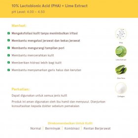 10% Lactobionic Acid (PHA) + Lime Extract Face Serum (12ml)
