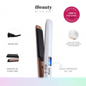 Smoothing Hair Straightener 230 - Ionic Ceramic Plate & Infused Oil (White)